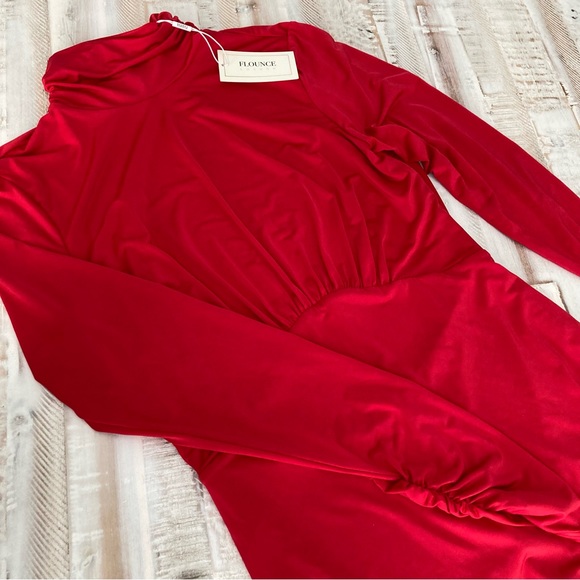 *NWT* FLOUNCE London High Neck Fishtail Maxi Dress, Size 10 - Picture 4 of 12